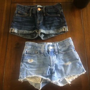 Two pairs of girls size 6 Old Navy shorts